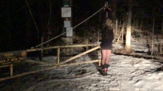 Real Amateur Female Silicone Mask Compilation Wearing Sexy Dress Heels and Boots in Winter