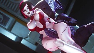 Sex Robot Plays With Her Pussy And After Pleasing Her Thighs Monster Alien Coсk Subverse