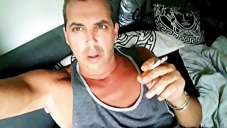 Hunk Step Dad CORY BERNSTEIN Busted in Male CELEBRITY COCK Sextape Smoking ,Fingering Ass,CUM