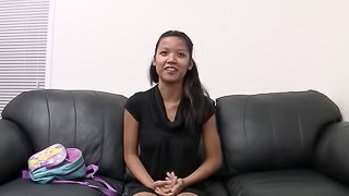 Asian Rachel smashed hardcore while she scream in pov