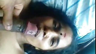 Desi Tamil houseOwner's Wife Mouth fuck Chocked Secretly