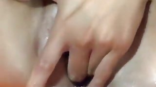 Blonde HollySinderela fingering her pussy