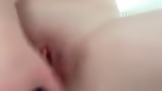 teen quick fuck and squirt with dildo