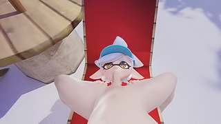 Marie giving you a cute blowjob 3D VR