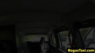 Taxi brit arsefucked through slut hatch