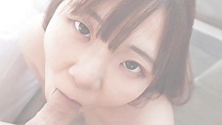 Miki is a chubby Japanese college babe who suck cock, and gets her pussy fingered and fucked pt2