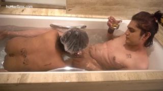 Desi indian lady sucking my Dick in Bathtub while i enjoying my whishey.