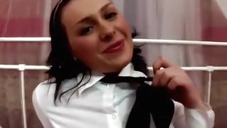 Little Cutie Pie Amalia Fucked And Facialled In Her Uniform