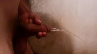 Pissing Indian boy pee and cum
