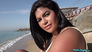 Amateur video of brunette Sheila Ortega with massive tits and ass