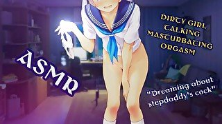 Fantasy about Daddy's cock - cute girl dirty talk & moaning - erotic ASMR