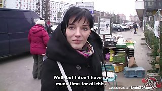 Bitch STOP - Skinny Slovak brunette gets anal fucked