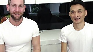 AmateursDoIt - Hung bearded jock fucks tight asian twink bareback