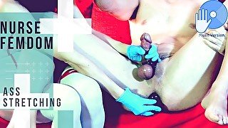 NURSE fucking patient with ANAL PLUG - Ass Stretching Treatment