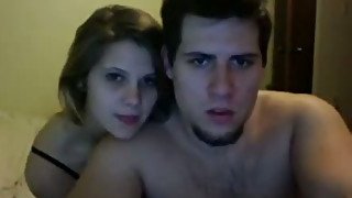 Sexy couple making love on porn vid