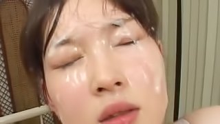 Awesome cum-sucking compilation with Asian