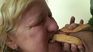 Fast food granny fucked