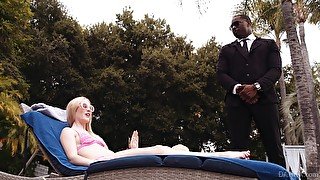 Interracial fucking in the morning with a BBC and Emma Starletto