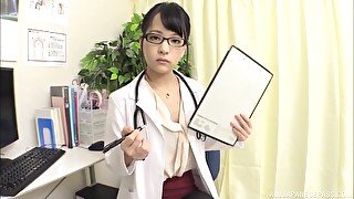 Asian nurse has dirty plans with the patient's big dick