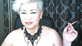 Solo games of gorgeous Russian MILF AimeeParadise: dirty dances, dildo show, closeup mature pussy