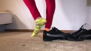 Puma Soleil sneakers w/ neon socks