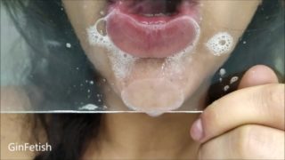 Glass kissing, spitting and licking (Short version)