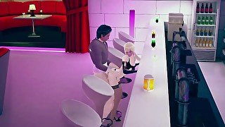 Aurora takes Louie at the bar in risky public sex
