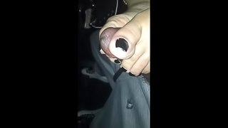 Car footjob in the mall parking lot