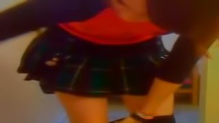 Schoolgirl skirt is adorable on webcam girl