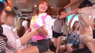 MILFs Gone Wild On A Bus Where Girls Outnumber Guys