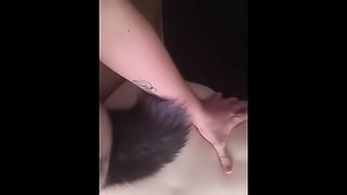 PAWG TEEN GETS FUCKED WHILE USING TAIL BUTTPLUG!!