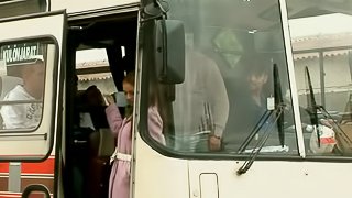 Slutty Amy Cameron gets fucked remarcably well in a bus
