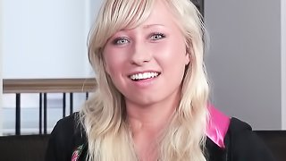 Flexible russian blonde amateur