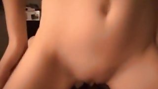 Short amateur POV video of girl riding big cock