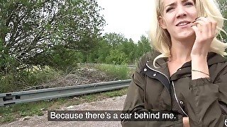 Public Agent Loud outdoor sex for slim pretty lost blonde