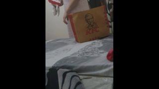 Step mom take off panties fucking step son in his room 