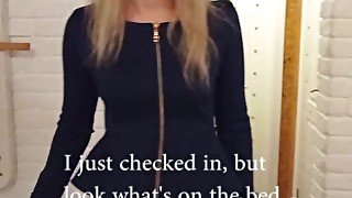 Hard Fucked Sexy Hotel Administrator for a Good Review on Booking. Real POV Sex with Talk