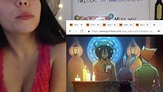 Camgirl Reacting to Hentai - Bad Porn Ep 6