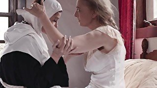 Old pornstras Magdalene St. Michaels and Nina Hartley have sex