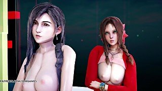 [MMD] Berry Good - Mellow Mellow Tifa Lockhart Aerith Naked Dance Final Fantasy 7 Remake FF7