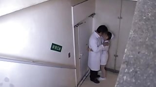 Doctor shagged a naughty nurse thinking no one was there