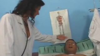 Horny nurse fucks patient in hospital bed