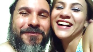 Colombian Escort Gets Fucked By Bearded fat guy