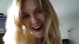 Blonde girl asks her bf to fuck her