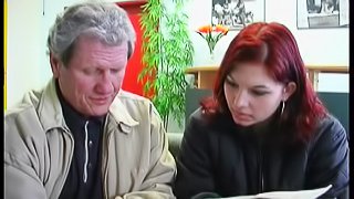 Wonderful Redhead Goes Really Hardcore With An Old Man