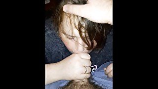 Redhead sucks cock for Oral Creampie (POV)