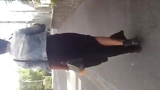 teen ass in street