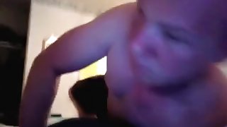 My chubby gf asks me to cum for her on hidden cam