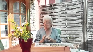 Fine moans as blonde mature granny masturbates superbly