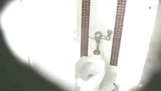 Hot lesbian sex caught on a toilet spy cam